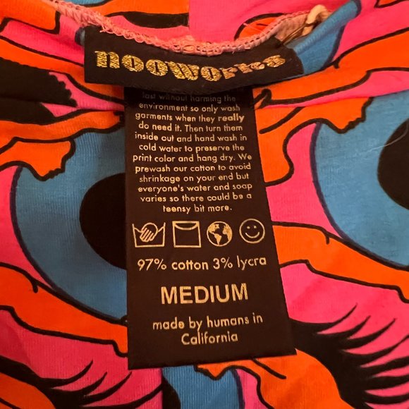 Nooworks Pink and Blue Patterned Leggings - Picture 2 of 2